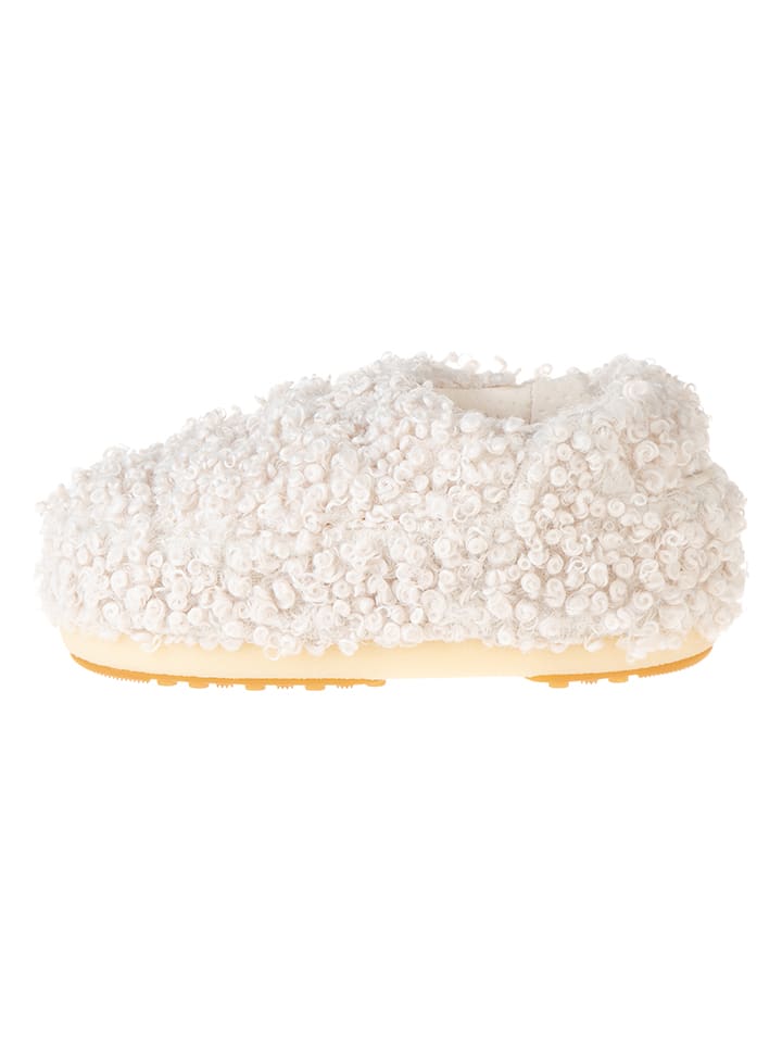 Moon Boot Hausschuhe in Creme günstig kaufen