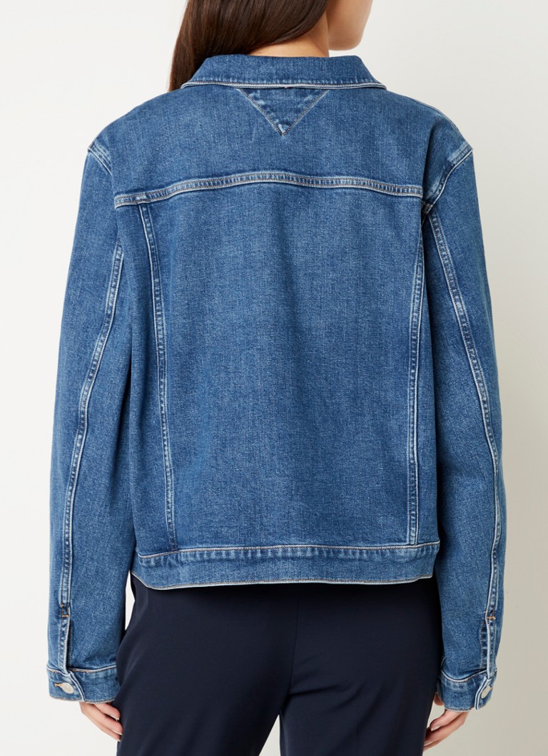 Jachetă din denim Tommy Hilfiger cu buzunare la piept