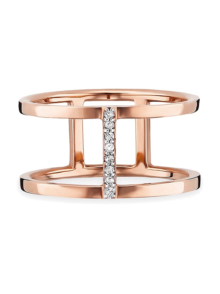 caï Rosévergold. Ring mit Edelsteinen günstig kaufen