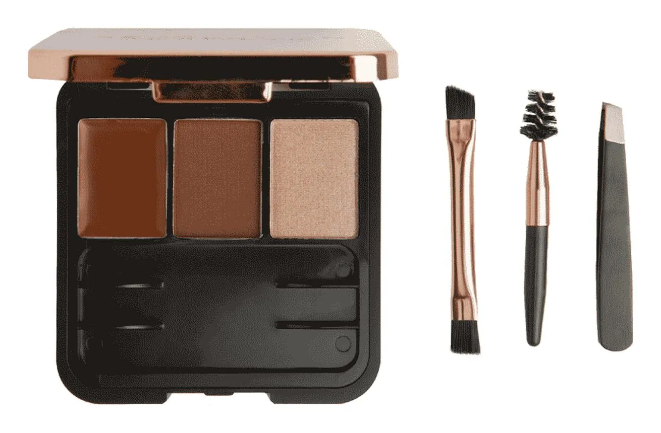 MAKEUP REVOLUTION Set za oblikovanje obrva srednje nijanse 2.4g