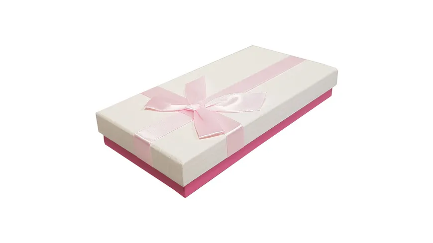 Kartonage mit Schleife Design 1 Rosa