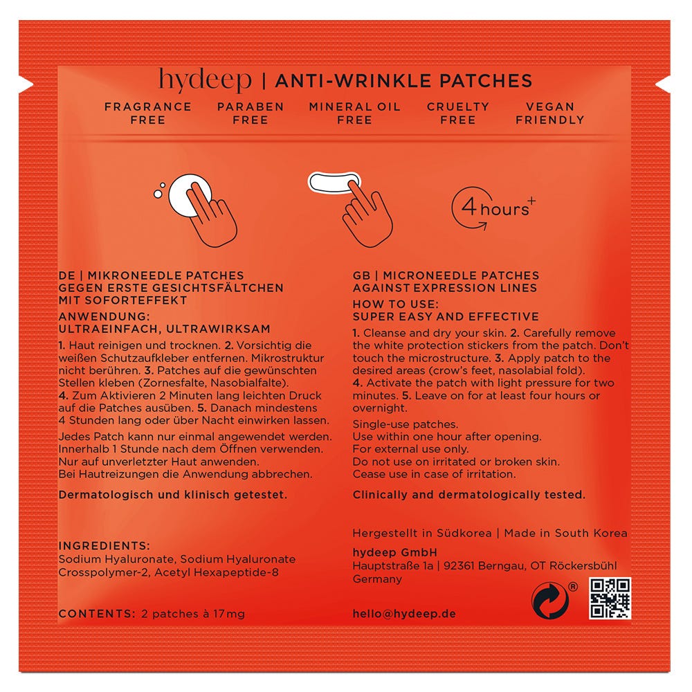 hydeep Anti-Wrinkle Patches 2 Stück