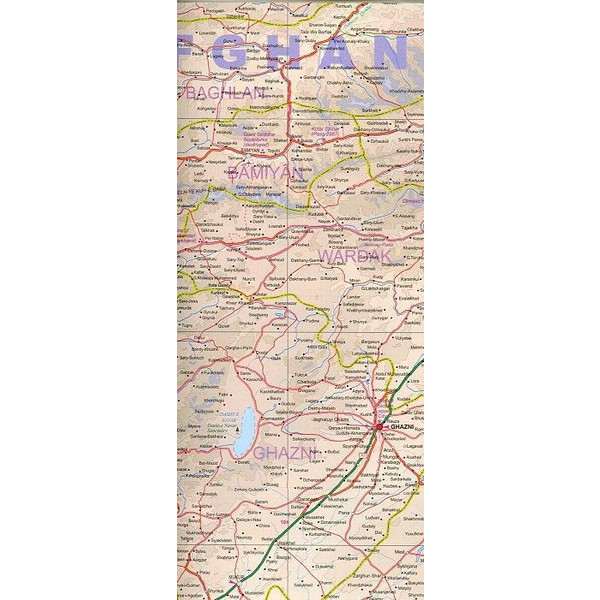 Afghanistan 1 : 1 000 000 - Straßenkarte