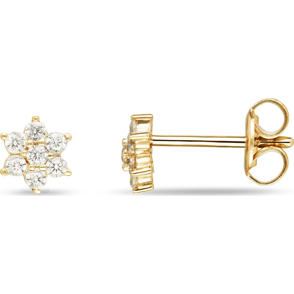 FAVS Boucles d'oreilles à fermoir à poussette 375 Or jaune Boucles d'oreilles