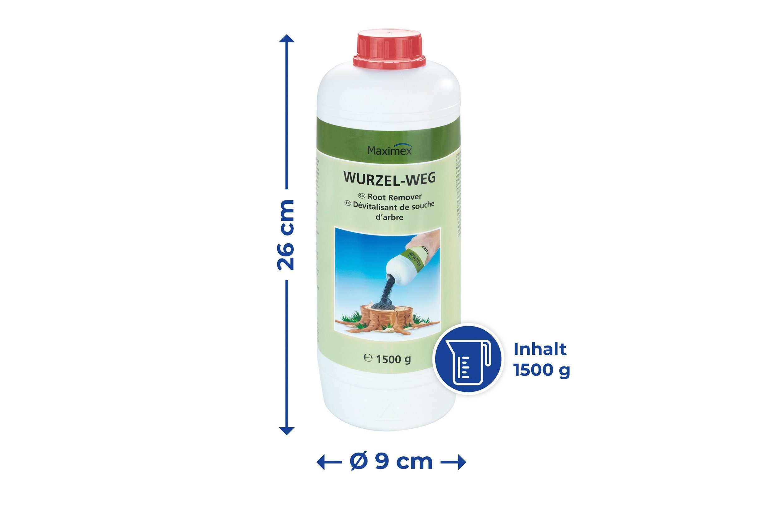 Maximex Unkrautbekämpfungsmittel Wurzel-weg, 1500 g, 1500 g Granulat