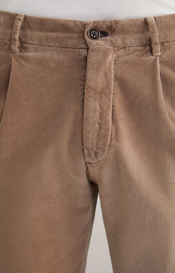 Bundfalten-Hose Lead in Beige