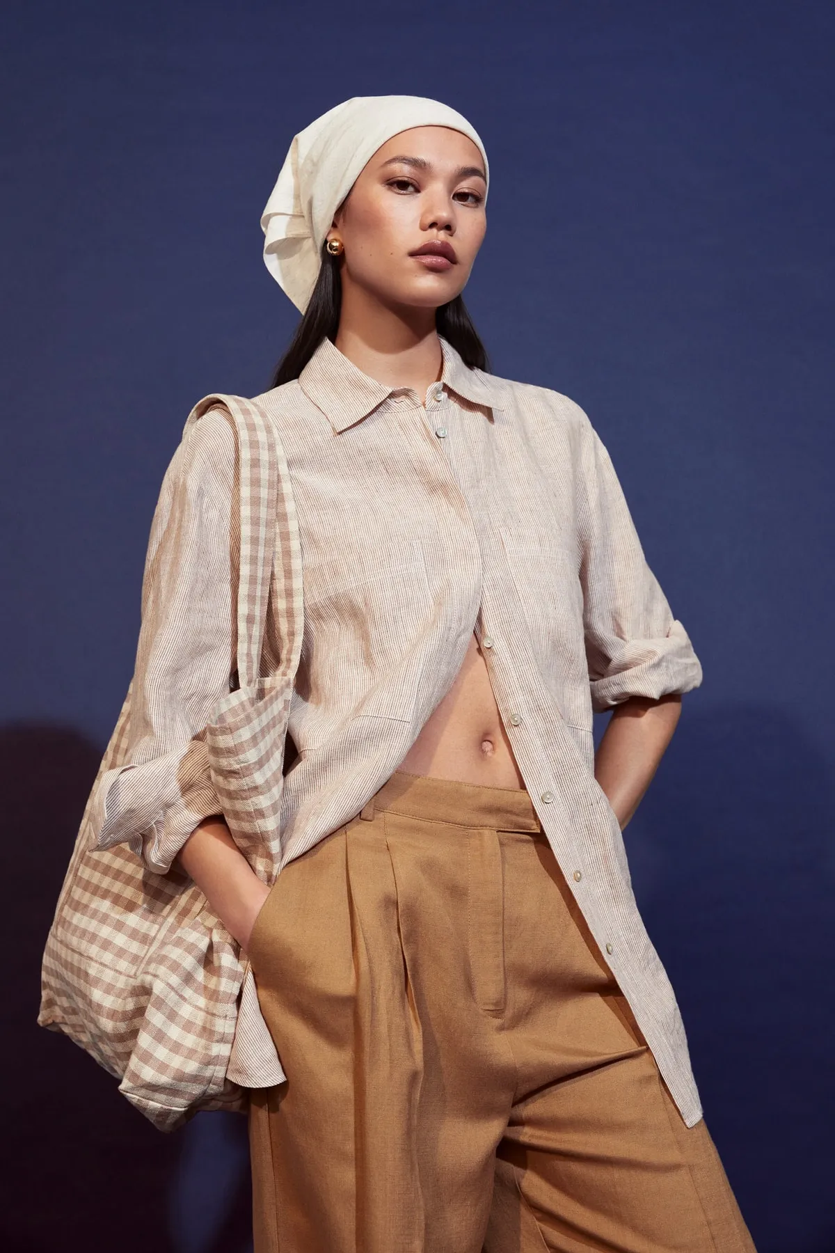 MANGO  Hemd - Braun - Regular Fit