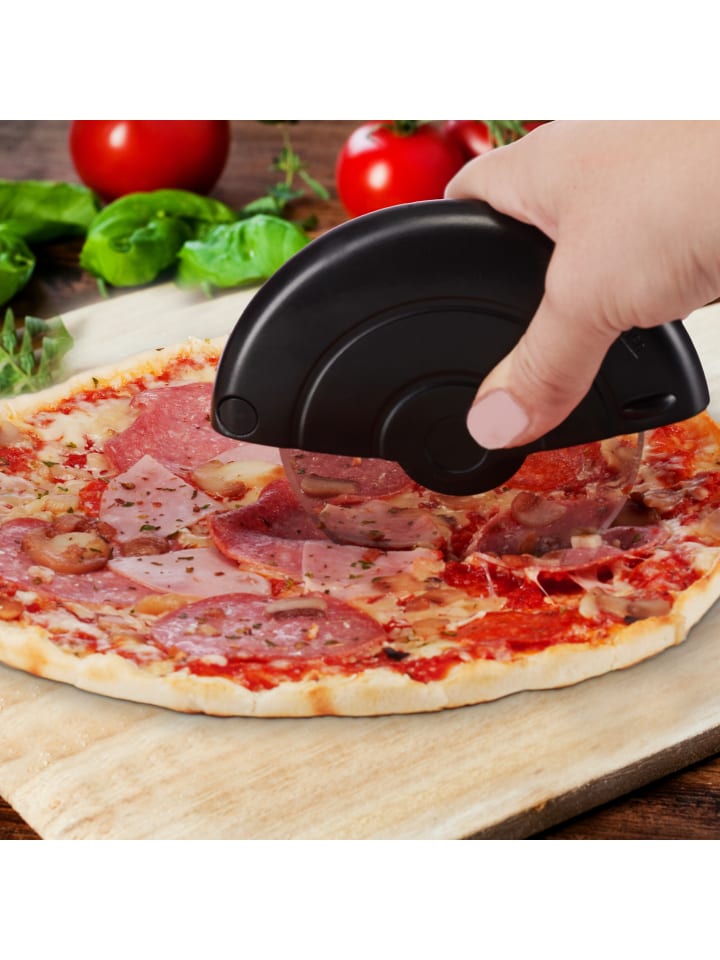 relaxdays Pizzaschneider in Schwarz günstig kaufen onesize