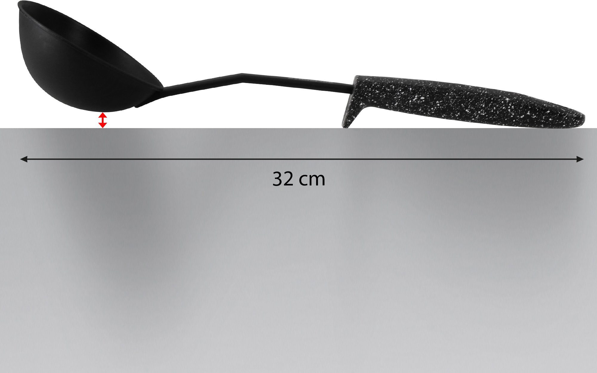 STONELINE Kochbesteck-Set (Set, 9-tlg), Kunststoff, mit Stütze