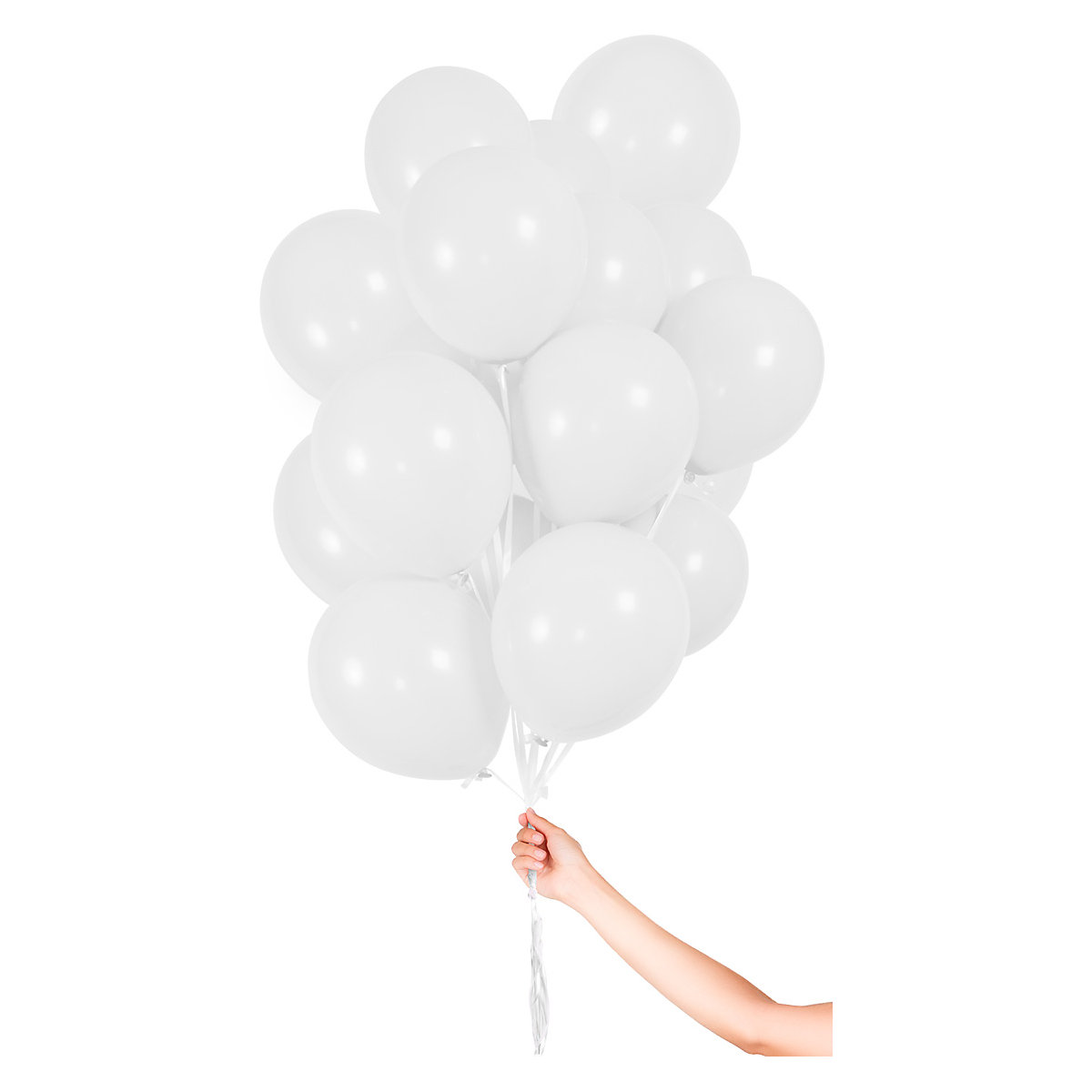 Luftballons Weiß 23 cm, 30 Stück