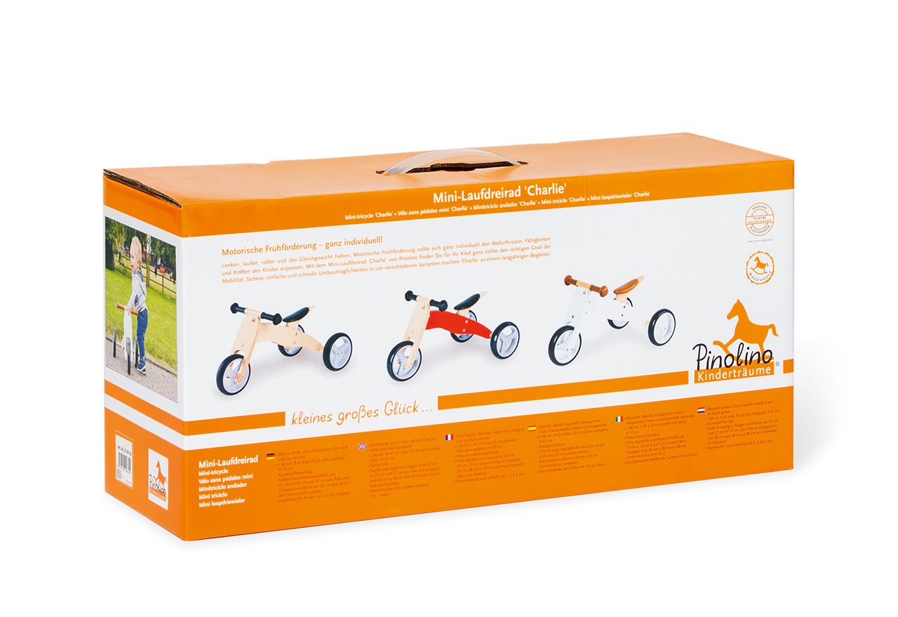Pinolino Kinderträume Pinolino Mini-Laufdreirad Charlie, weiß/natur