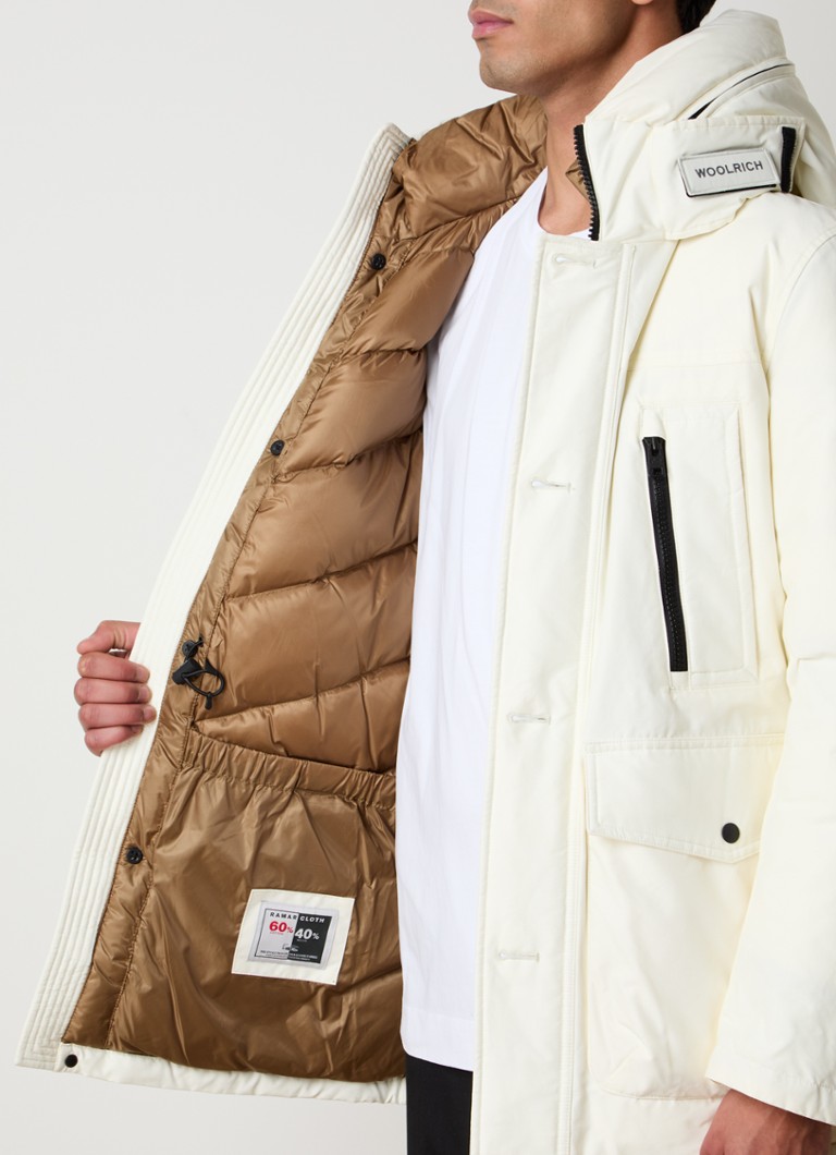 Woolrich Arctic stepēta parka ar dūnu pildījumu un noņemamu kapuci