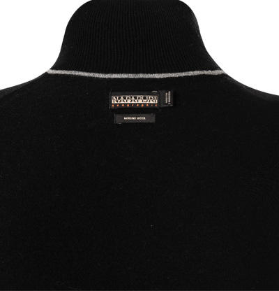 NAPAPIJRI, Cardigan, Merinowolle, schwarz