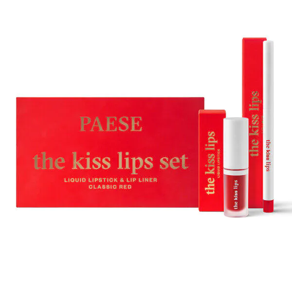 Паесе сет за усне „The Kiss“, нијанса 06 Класично црвена