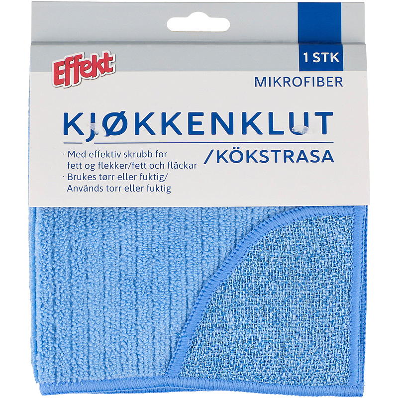 Effekt Kjøkkenklut m/skrubb, mikrofiber
