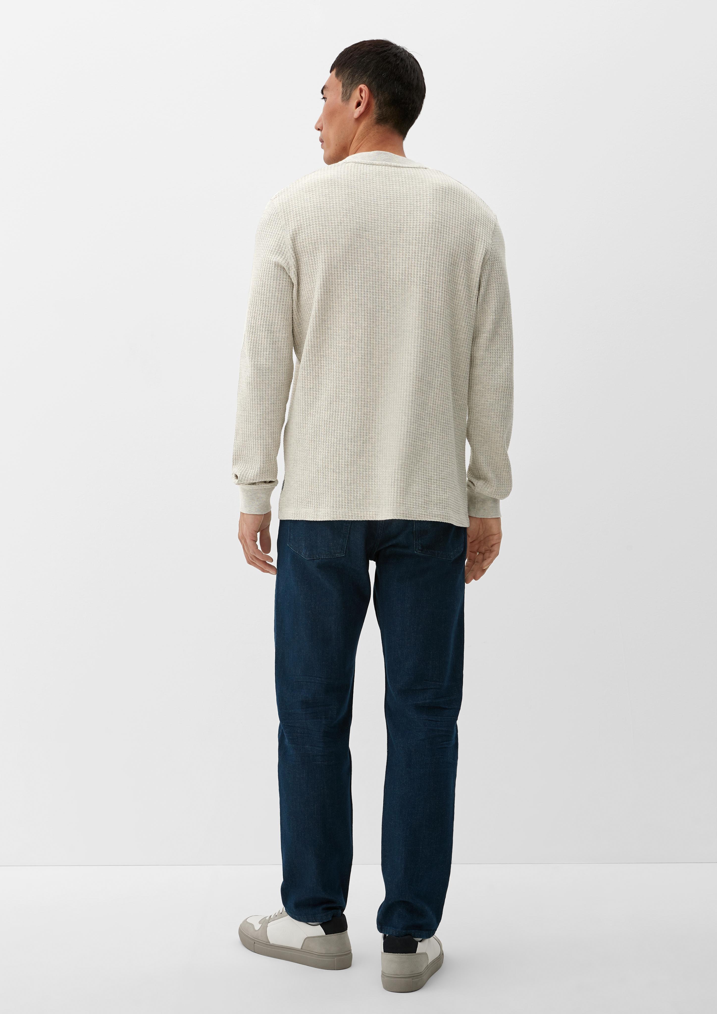 Longsleeve mit Waffelpiqué-Struktur  2125976-0705