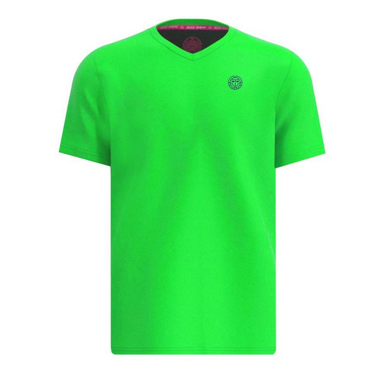 BIDI BADU Crew Inside Out V-Neck Tee Tennisshirt Herren