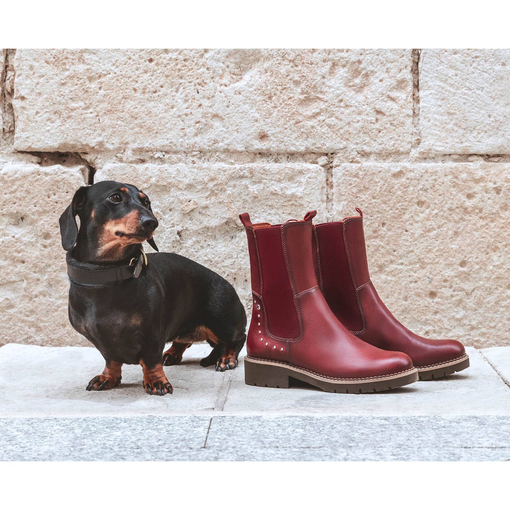 Damskie skórzane buty Pikolinos Vicar - CLAY