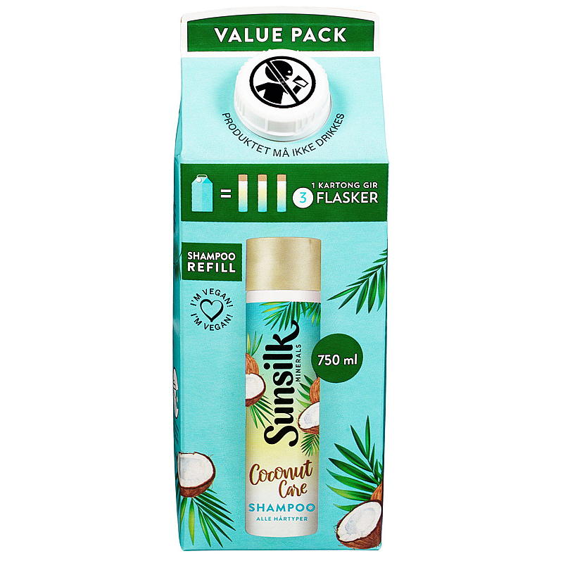 Sunsilk Shampoo 750 ml refill Coconut care Sunsilk