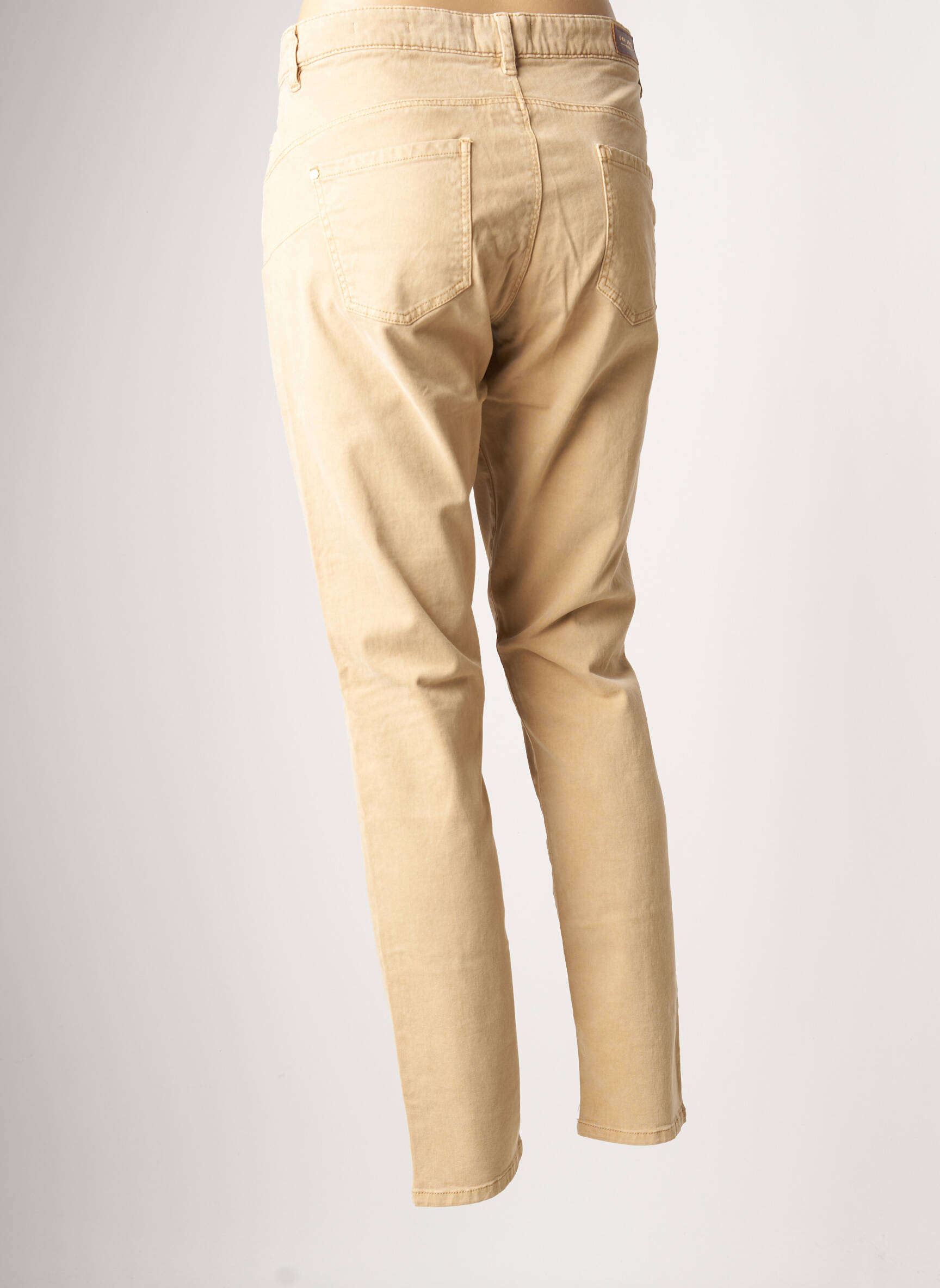 One Step Jeans Coupe Slim Femme couleur beige