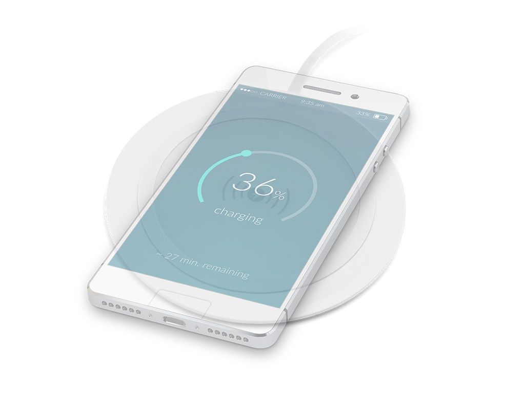 PSQ10-W Qi Wireless Ladegerät - Weiß