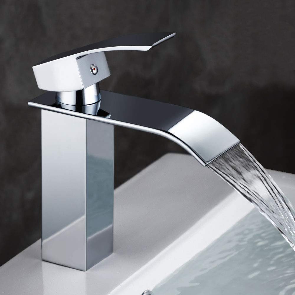 Gimisgu Waschtischarmatur Wasserhahn Waschtischarmatur Küchenarmatur (Bad Armatur Spültischarmatur Küche Brause)