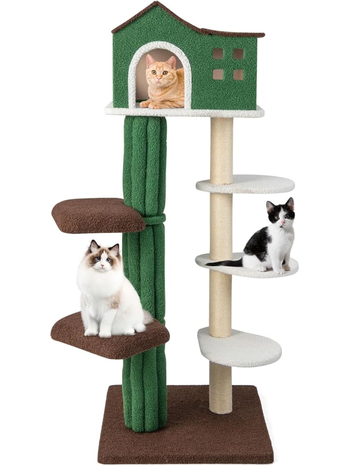 COSTWAY 153 cm Kratzbaum in Grün günstig kaufen onesize