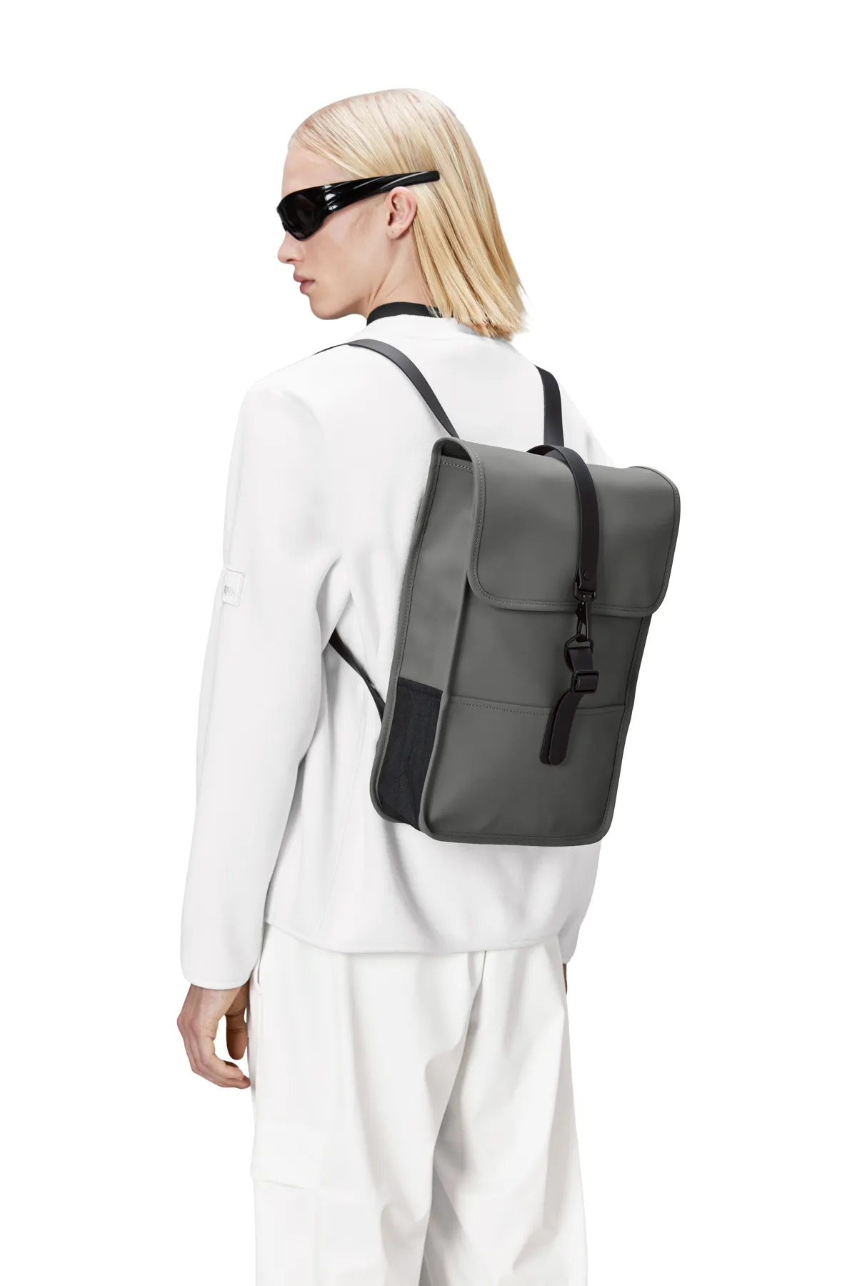 Rains  Grauer Unisex-Rucksack