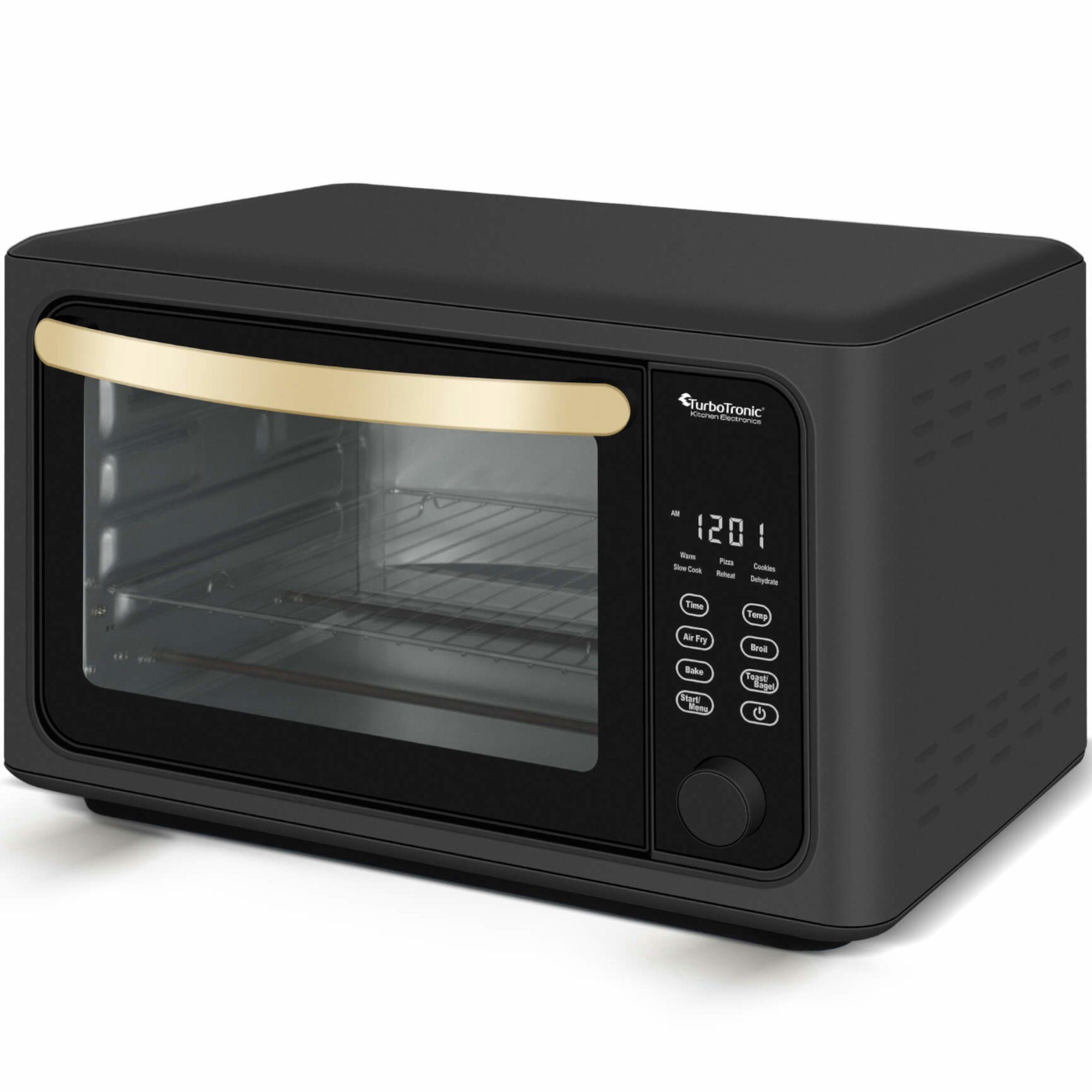 TurboTronic by Z-Line Minibackofen Digitaler XXL Power Airfryer, 24 Liter, Dörrgerät ab 25°C, mit Pommes Korb, Heissluftofen, Konvektionsofen
