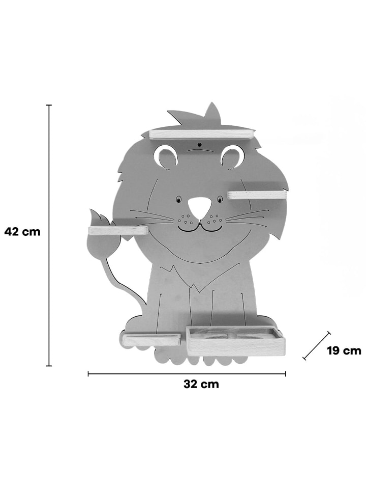 BOARTI Regal Tier Löwe Kinder Toniebox Tonies Figuren in Gelb günstig kaufen onesize