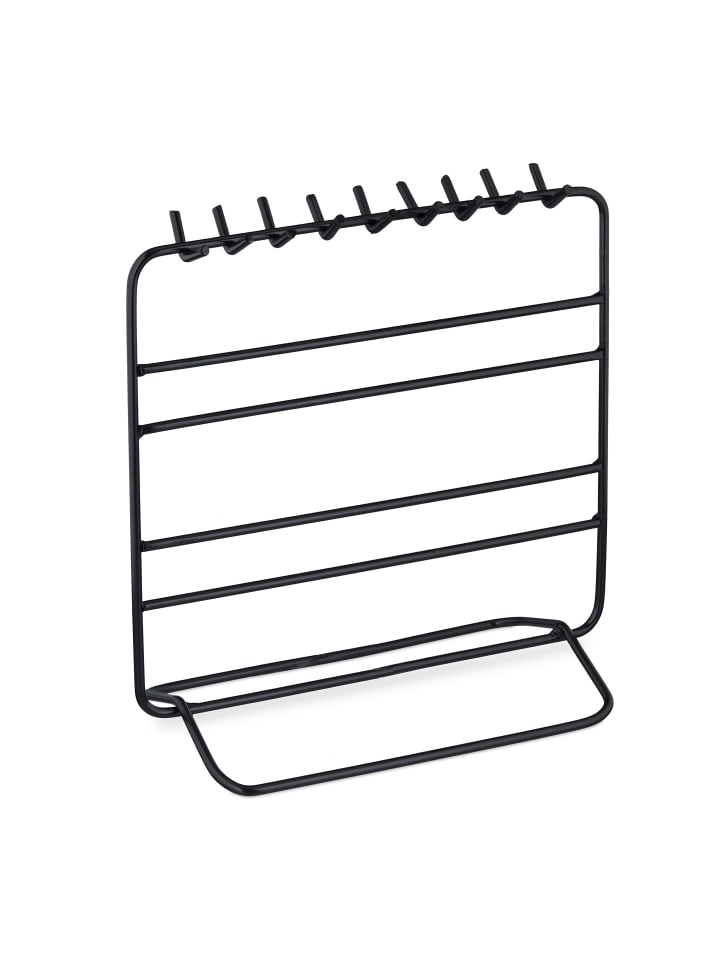 relaxdays Schmuckständer in Schwarz - (B)20x (H)21 x (T)10 cm günstig kaufen onesize