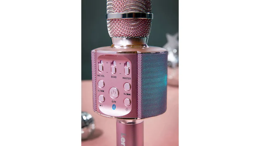 Lenco Karaoke-Mikrofon BMC-090PK - pink
