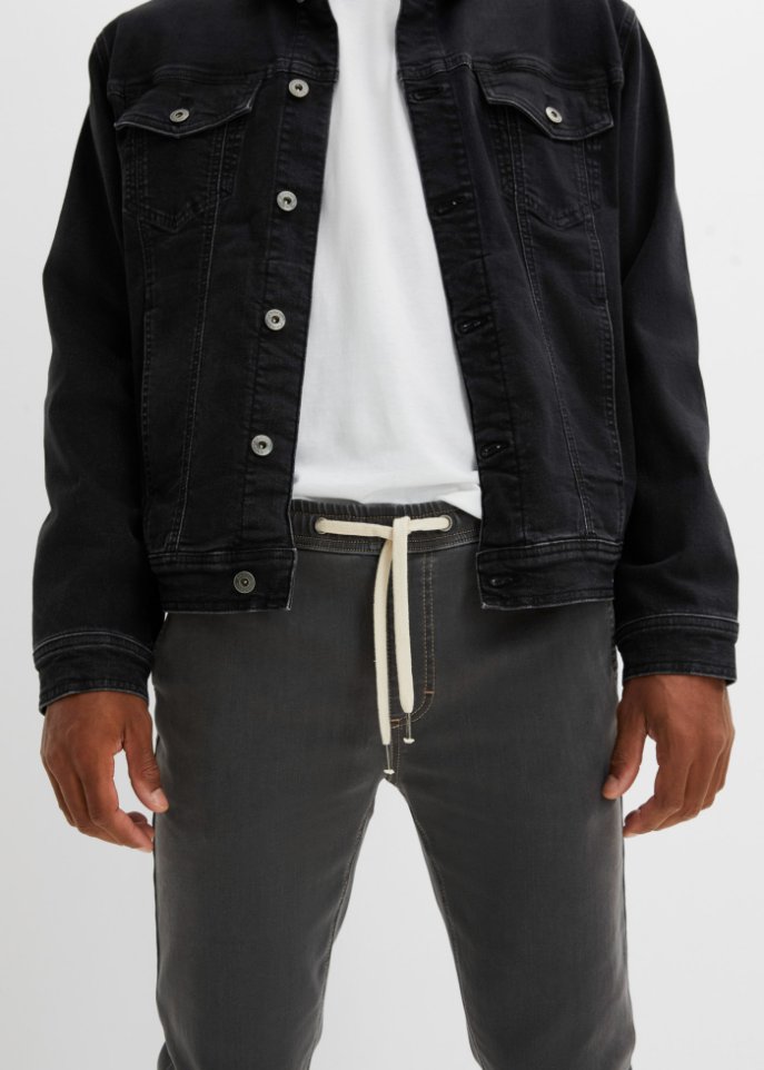 Regular Fit Schlupf-Thermojeans, Straight