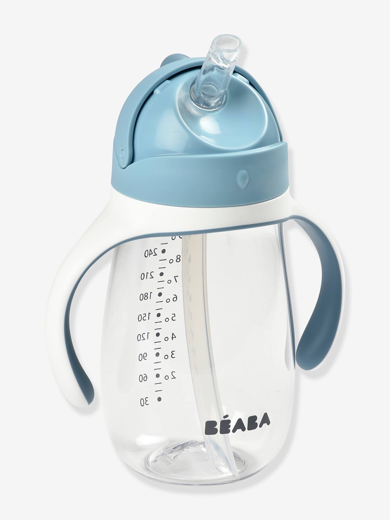 Beaba Baby Trinklernbecher mit Trinkhalm BEABA, 300 ml - blau