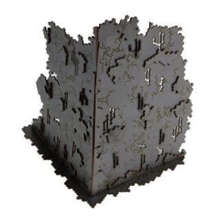 Large L-shaped Necrotek Ruin 1 (Gunmetal)