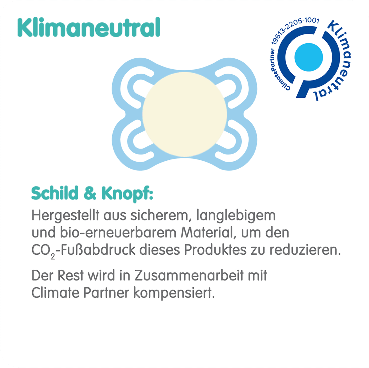 Schnuller Perfect Night Silikon, blau/mint, 0-6 Monate, 2 St
