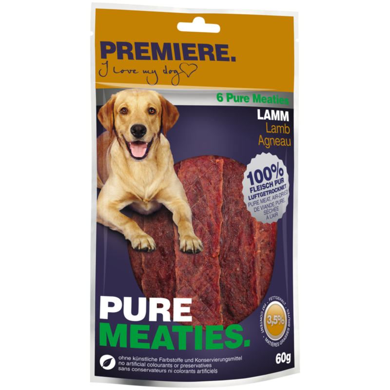 PREMIERE Snacks PREMIERE Pure Meaties Lamm 6x60g
