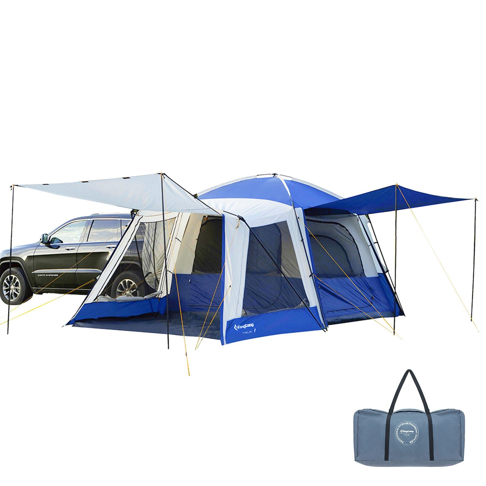 KingCamp Vorzelt Buszelt Meilfi Plus Heckzelt VW, Bus Vor Zelt SUV Van Camping 3000 mm