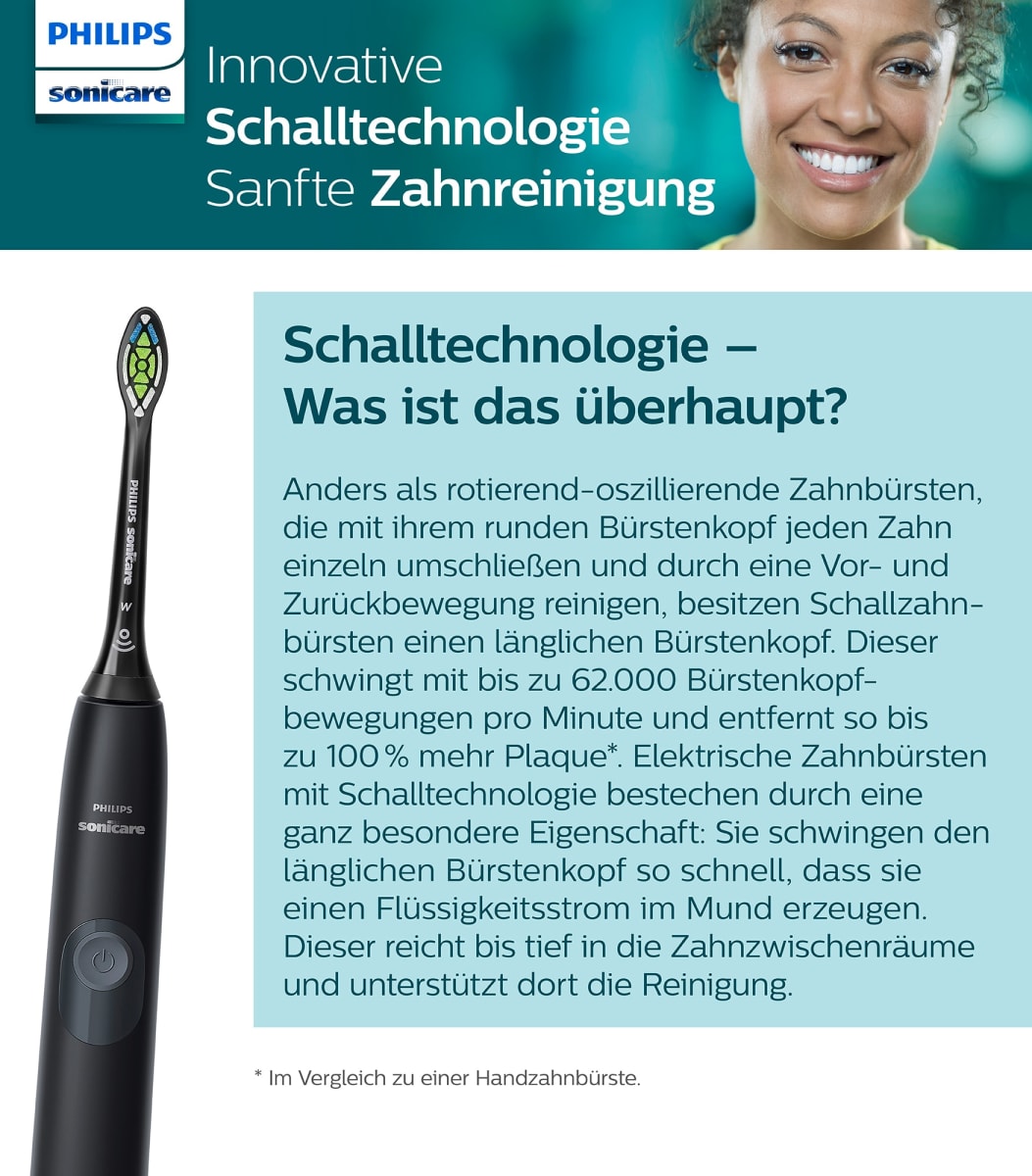 Schallzahnbürste Protective Clean 4300 Schwarz, 1 St