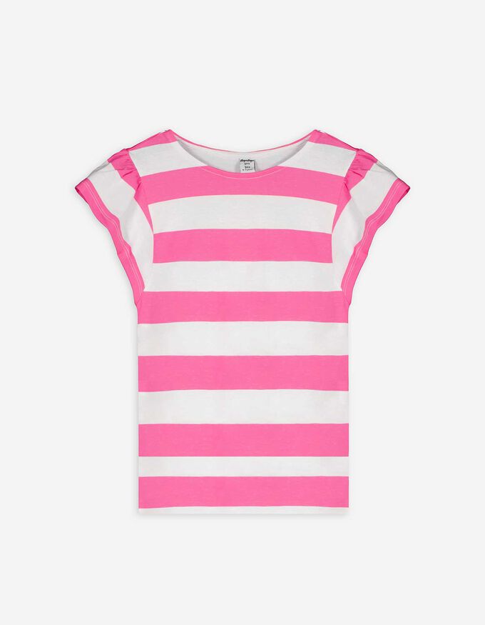 T-Shirt - Ärmel mit Volants