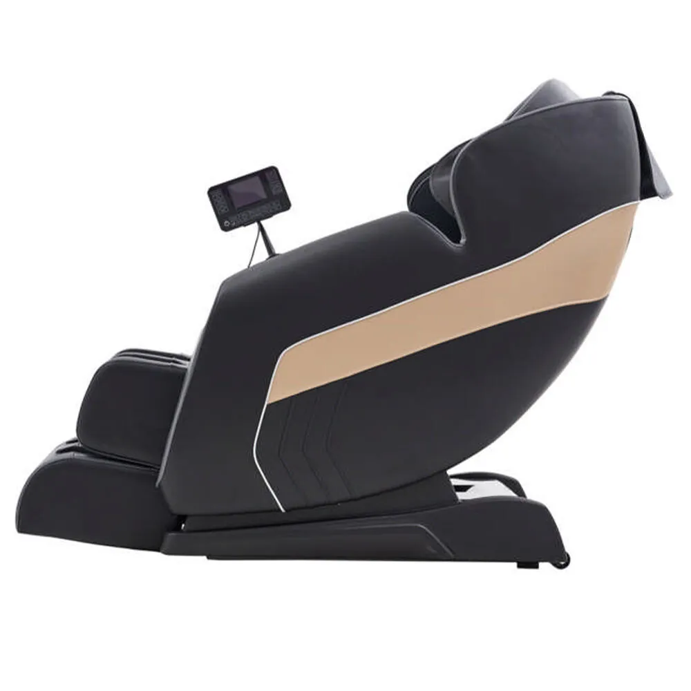 Happy Home Happy Home Elektrischer Massagesessel mit Kopfstütze & Airbag, Schwarz / Creme