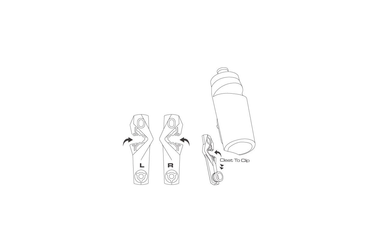 Birzman Cleat Trinkflasche Set 650 ml