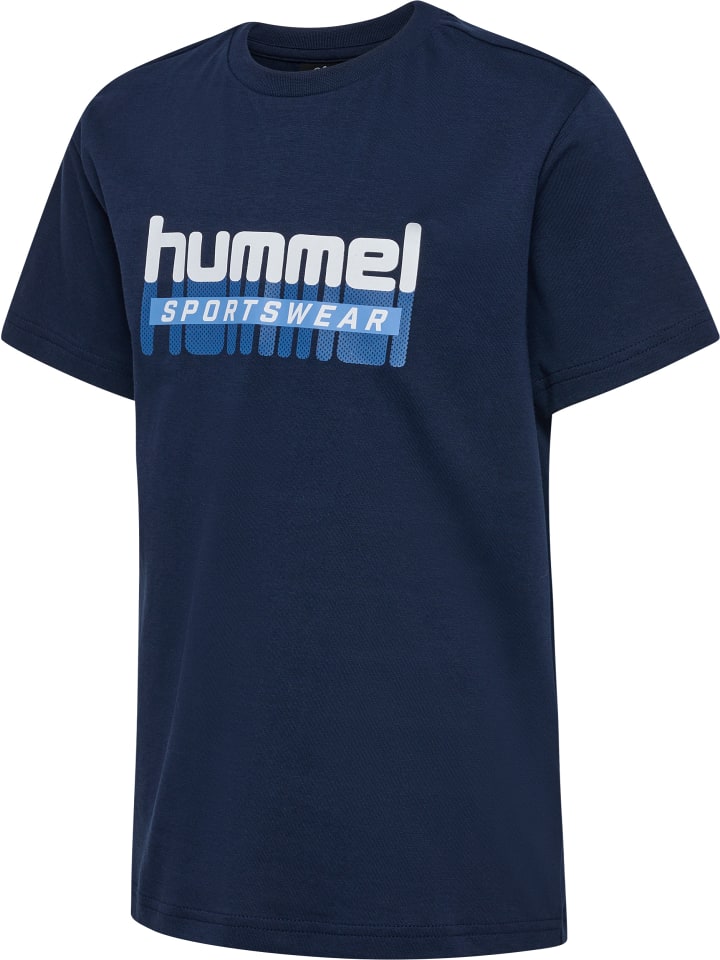 Hummel Hummel T-Shirt Hmltukas Kinder in BLACK IRIS/ICEBERG GREEN günstig kaufen