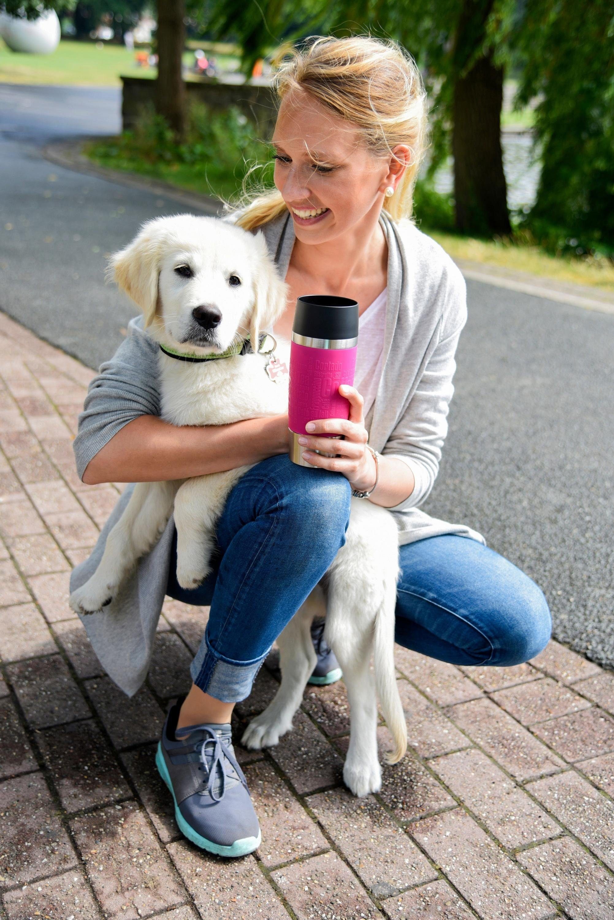 Emsa Thermobecher Travel Mug, Edelstahl, Edelstahl, 360°Trinköffnung, 4h heiß/8h kalt, 360 ml