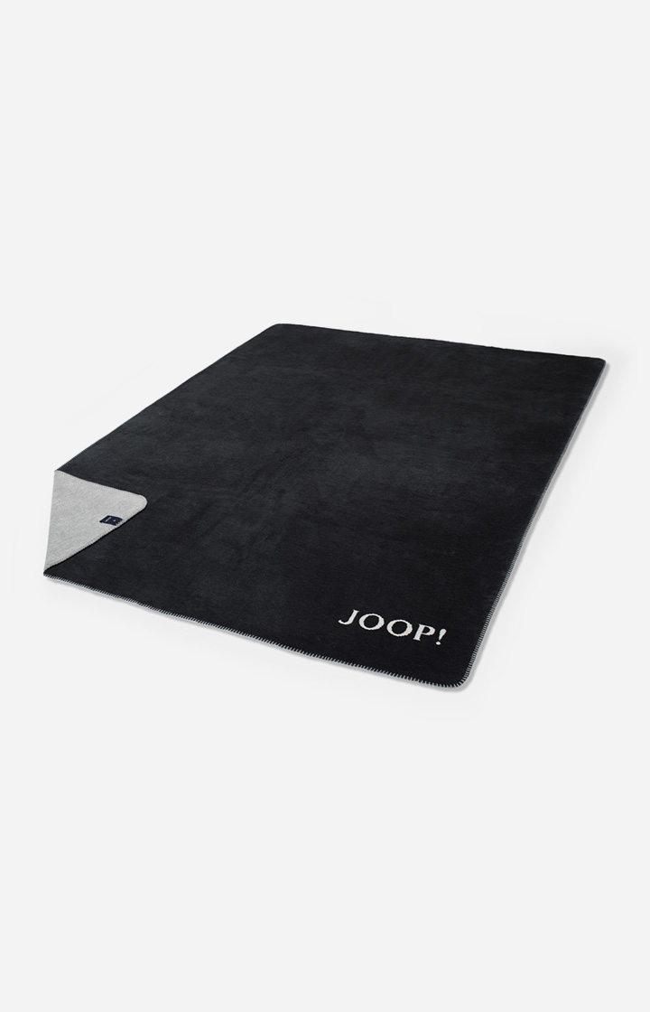 Wohndecke JOOP! MELANGE-DOUBLEFACE in Anthrazit-Silber