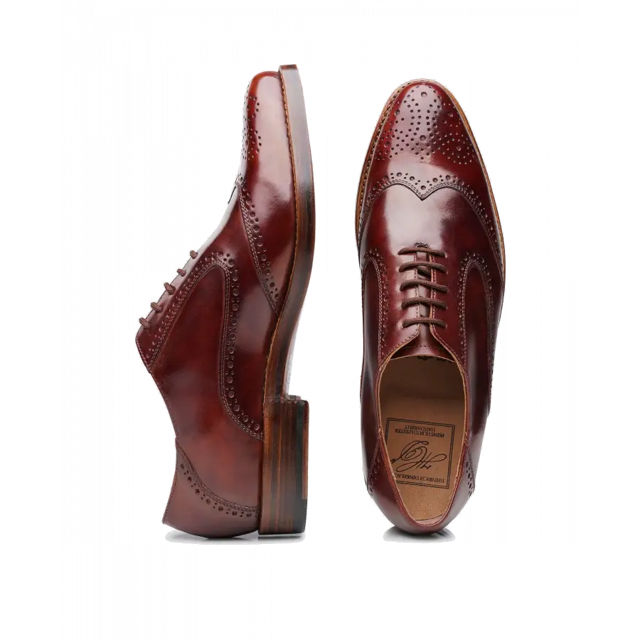 Heinrich Dinkelacker - Businessschuhe Derby MILANO FULL-BROGUE TC Toscana calf - braun