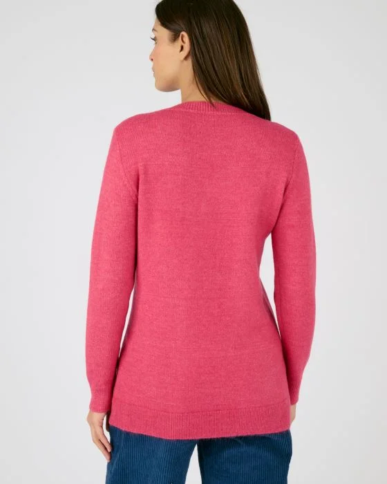 Pull maille chaude fantaisie, manches longues Thermolactyl