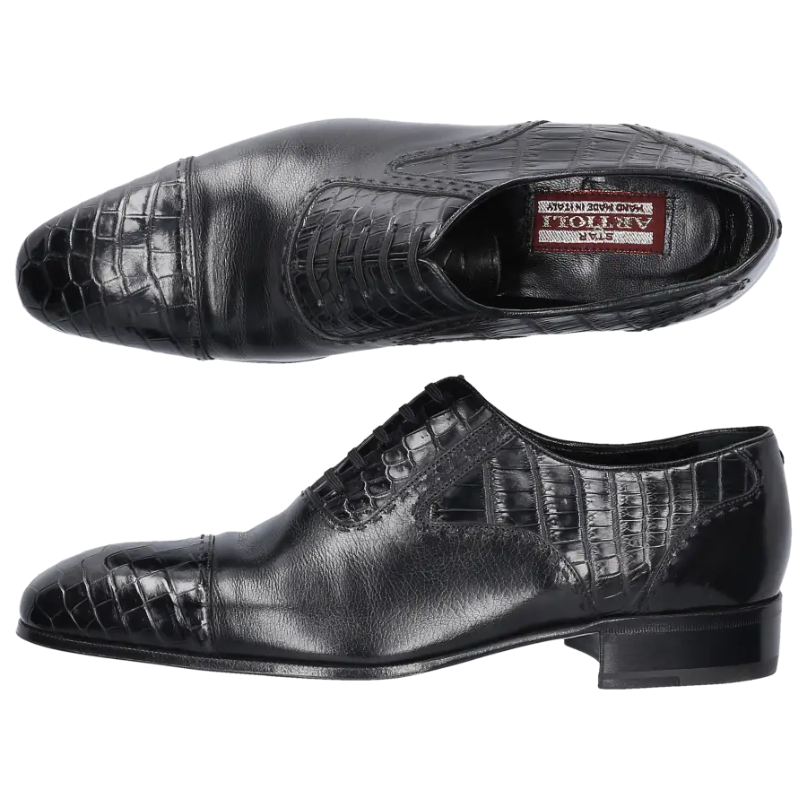 Artioli - Businessschuhe CAPITOL Alligatorleder - schwarz