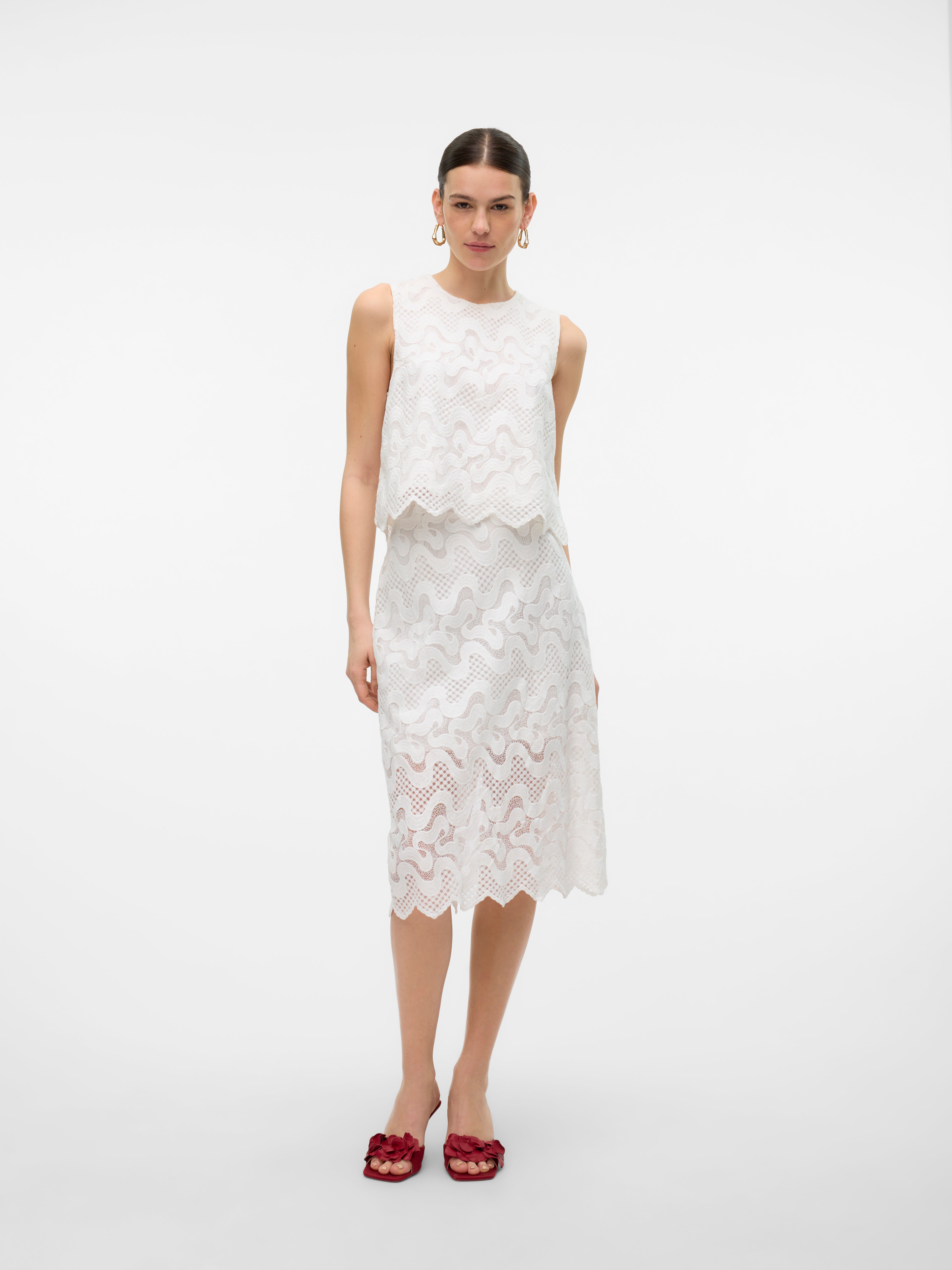 VMHANNE Hohe Taille Midirock