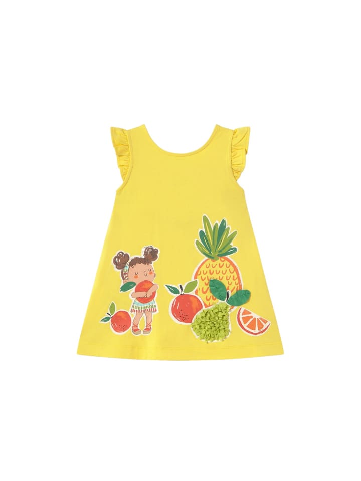 Mayoral Sommerkleid mit Applikationen in gelb günstig kaufen